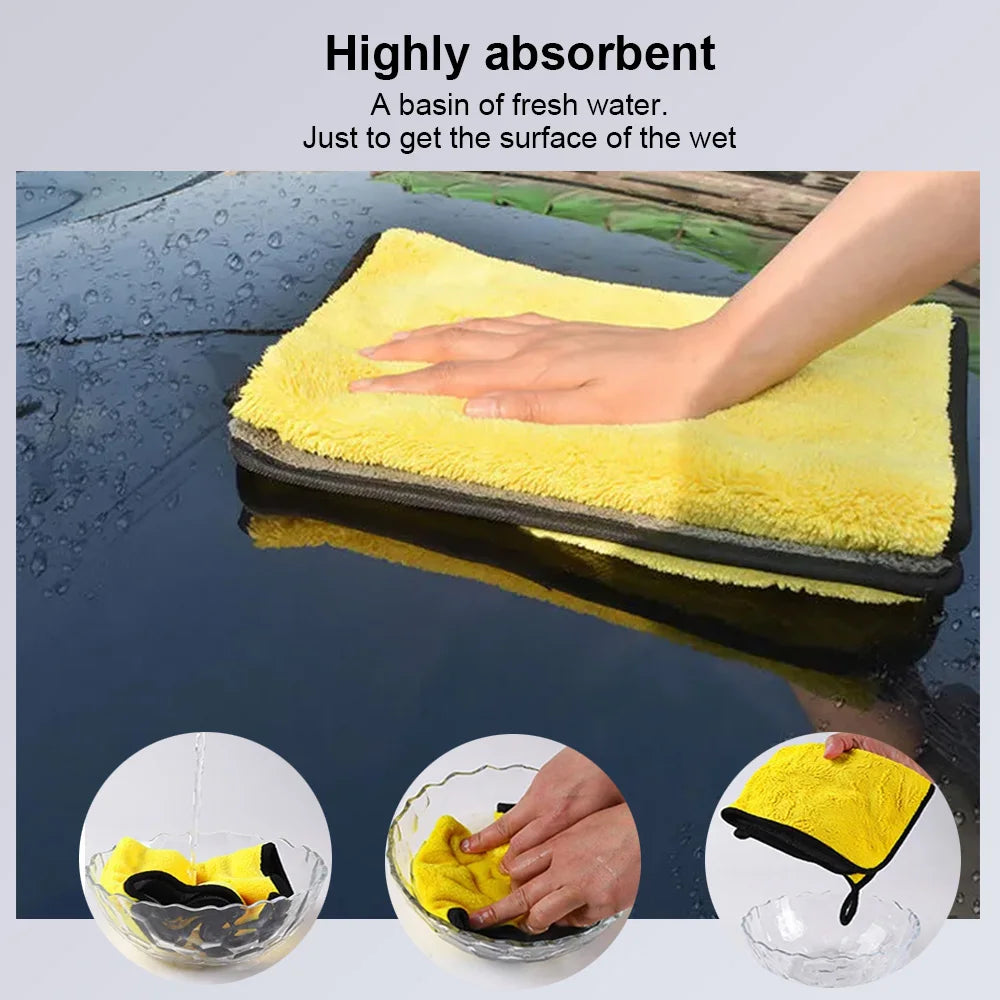 Car Wash Microfiber Towel – Super Absorbent Drying Cloth (30×30/60cm
