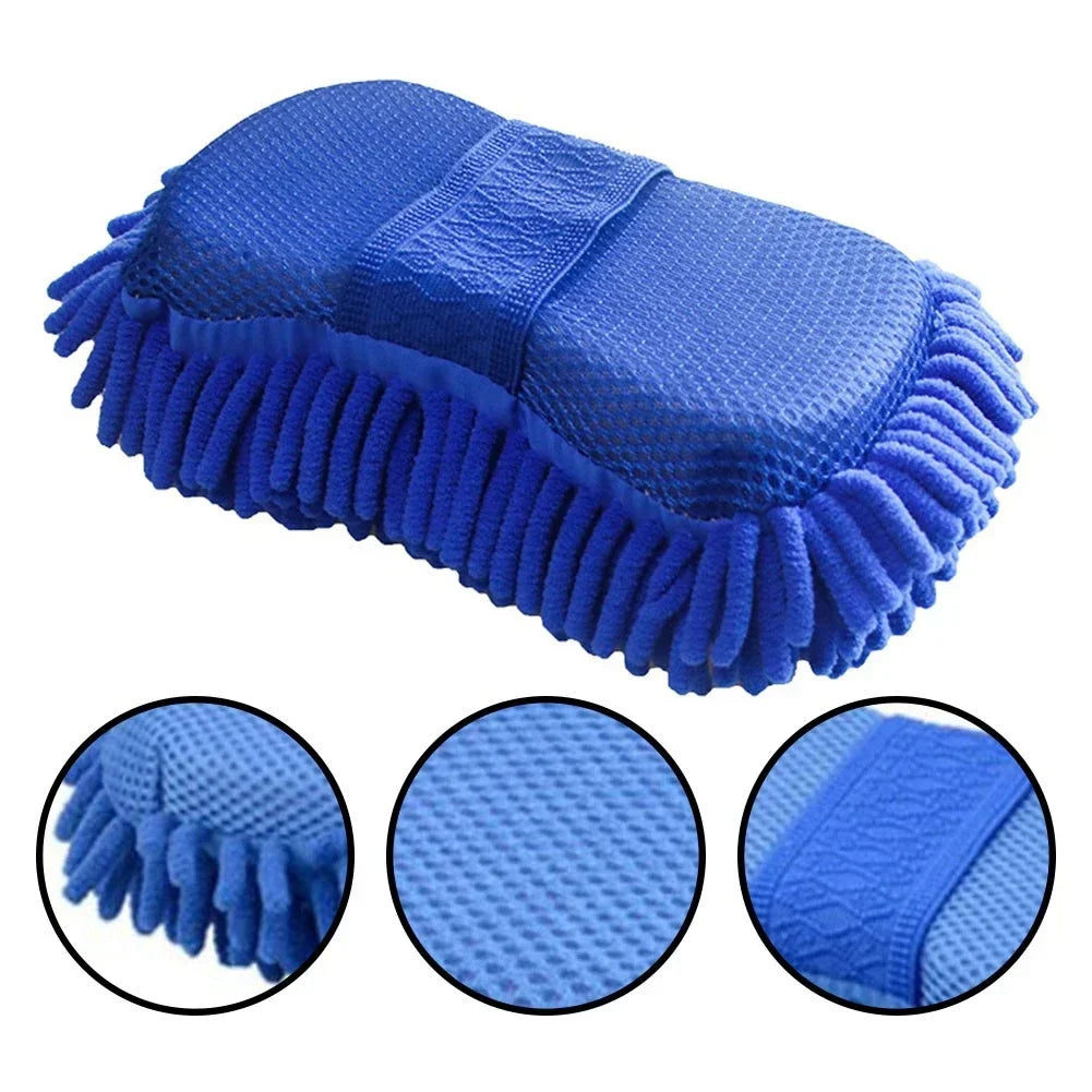 Microfiber Car Wash Sponge Pad – Super Absorbent Cleaning Glove