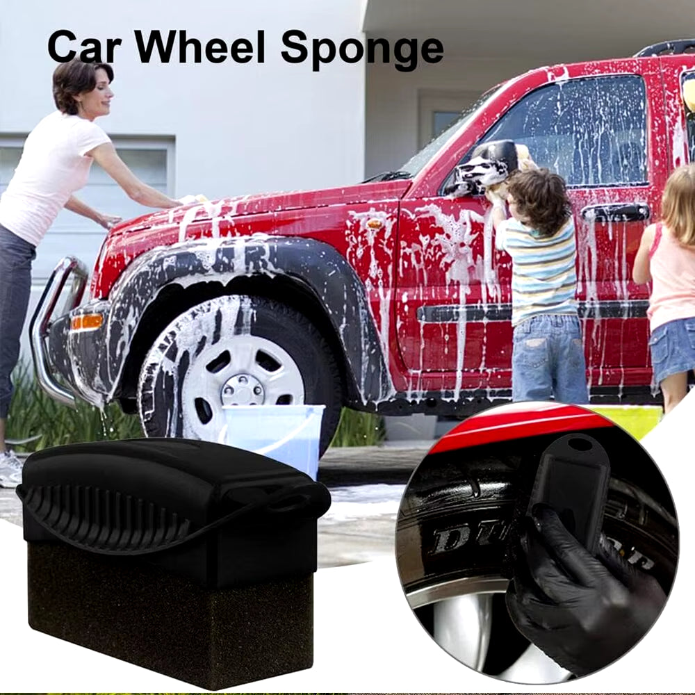 Car Tire Shine Sponge – Polishing & Detailing Pad (2pcs)