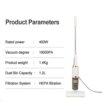 400W Cordless Vacuum Cleaner – High Power Wet & Dry
