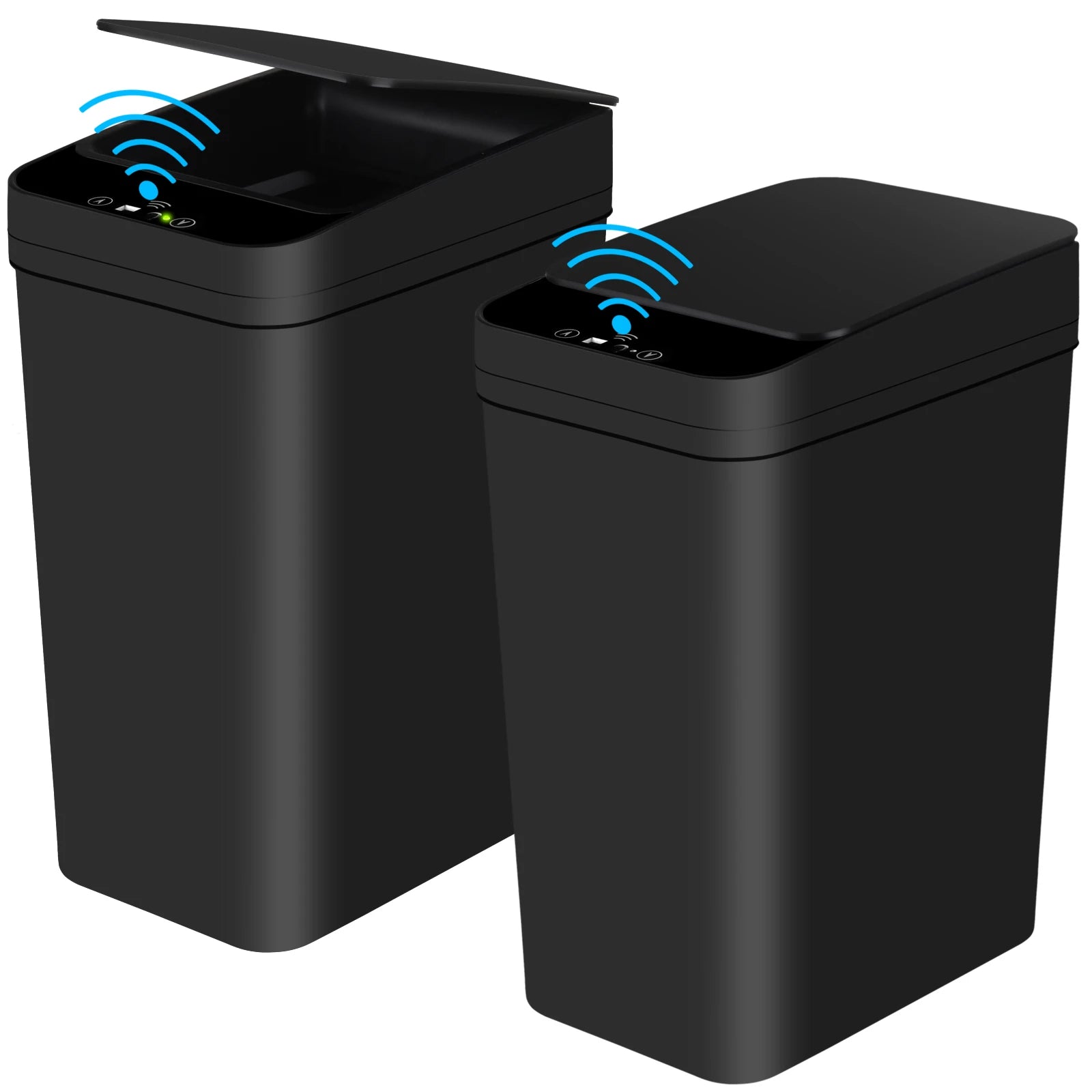 2 Pack Automatic Trash Cans – 12L Touchless Motion Sensor Bins