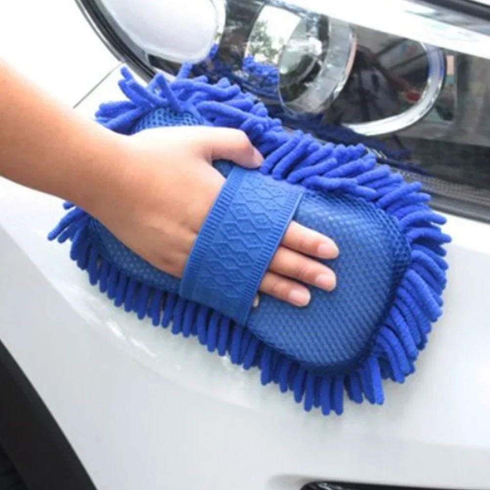 Microfiber Car Wash Sponge Pad – Super Absorbent Cleaning Glove