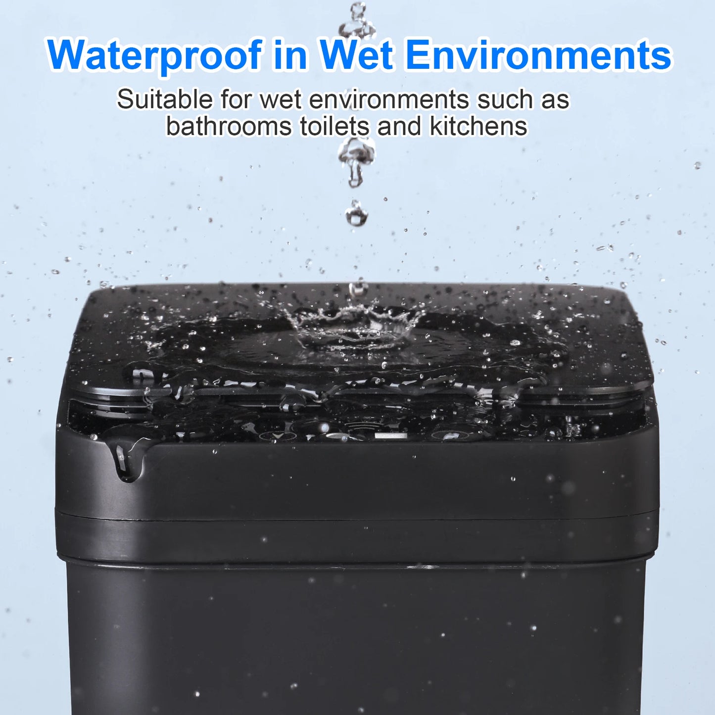 2 Pack Automatic Trash Cans – 12L Touchless Motion Sensor Bins