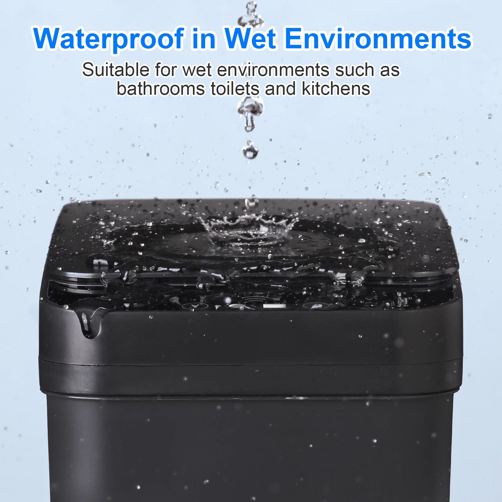 2 Pack Automatic Trash Cans – 12L Touchless Motion Sensor Bins