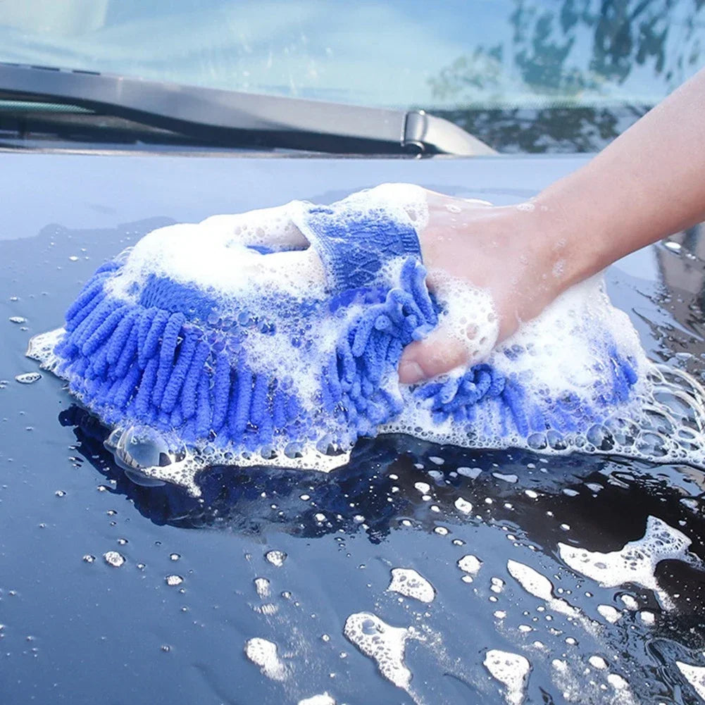 Microfiber Car Wash Sponge Pad – Super Absorbent Cleaning Glove